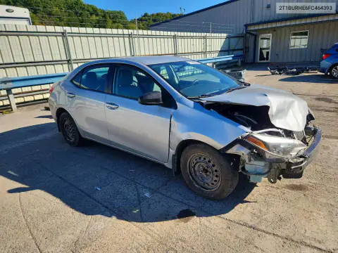 2T1BURHE6FC464393 — 2015 Toyota Corolla, фото 4 с аукциона Copart, Передняя часть