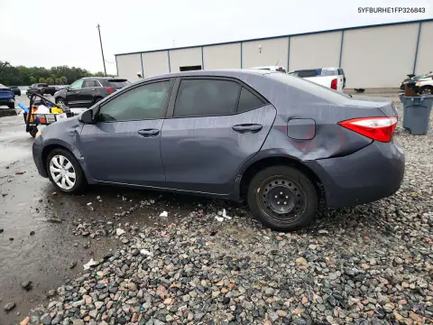2015 Toyota Corolla Le VIN 5YFBURHE1FP326843 фото 2