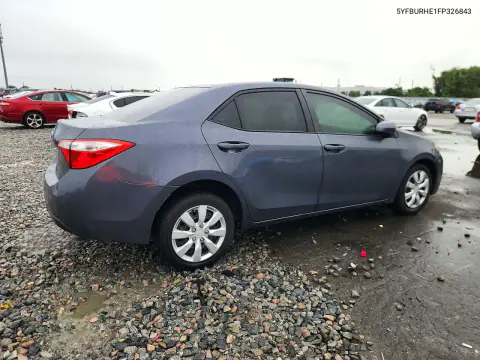 2015 Toyota Corolla Le VIN 5YFBURHE1FP326843 фото 3