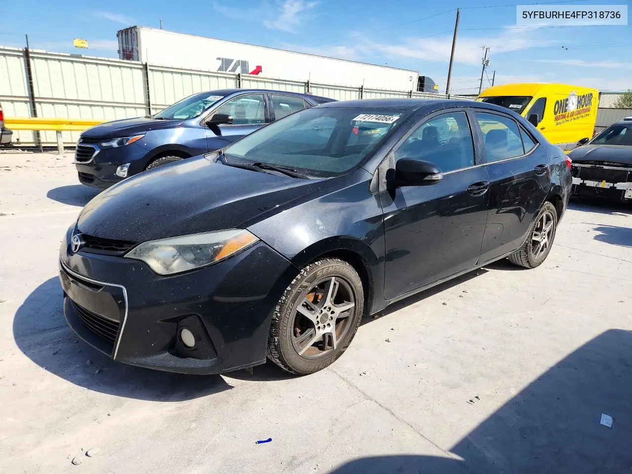 2015 Toyota Corolla S VIN 5YFBURHE4FP318736 фото 1