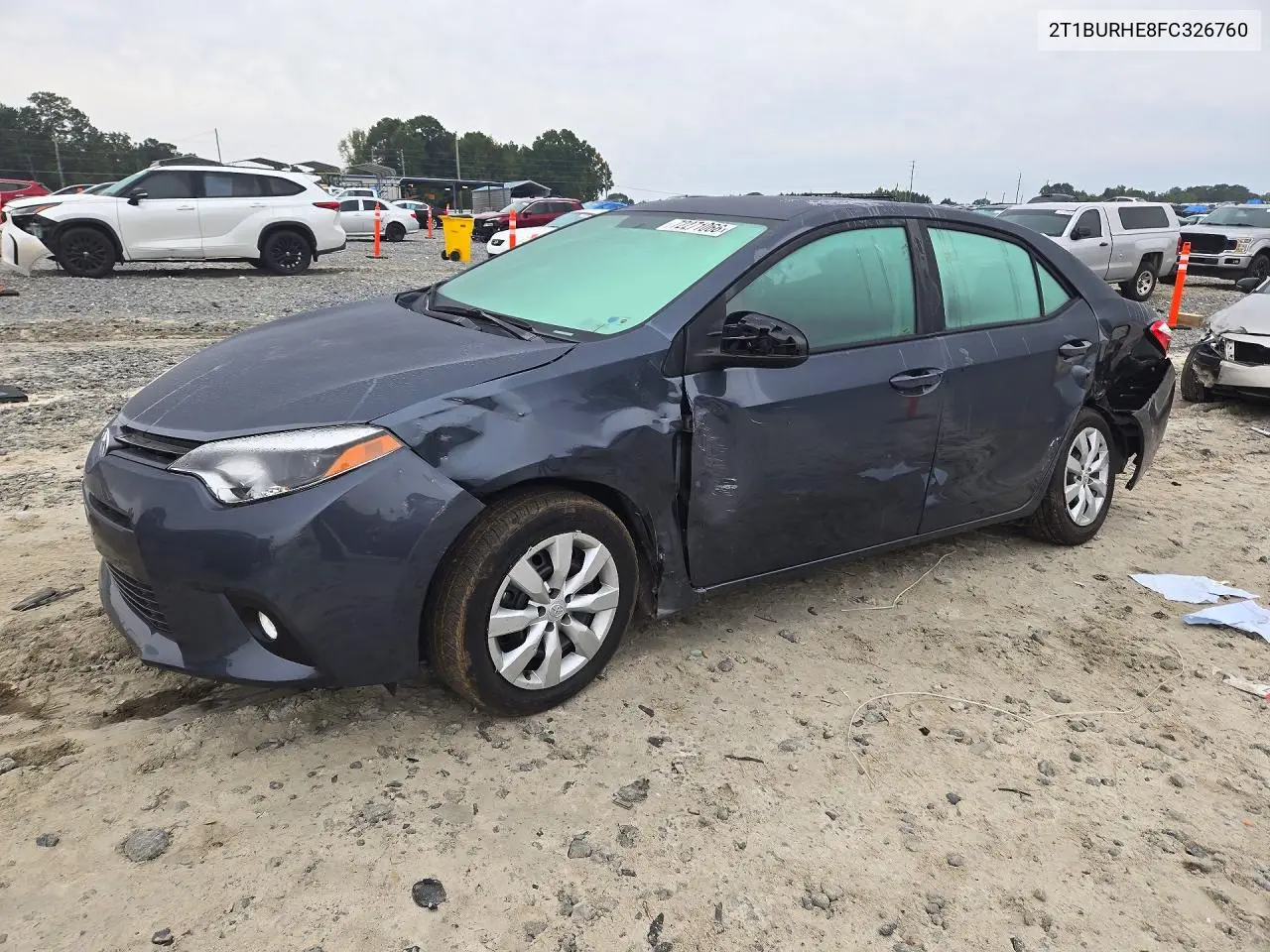 2015 Toyota Corolla Le VIN 2T1BURHE8FC326760 фото 1
