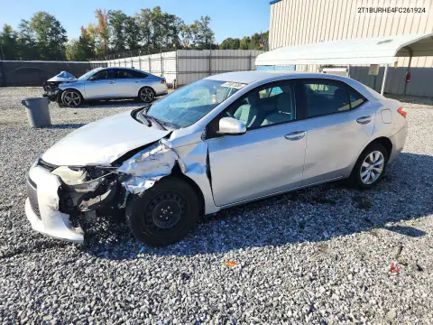 2T1BURHE4FC261924 — 2015 Toyota Corolla, Передняя часть, фото до ремонта