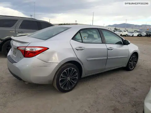 2015 Toyota Corolla S Plus VIN 5YFBURHE2FP202290 фото 3