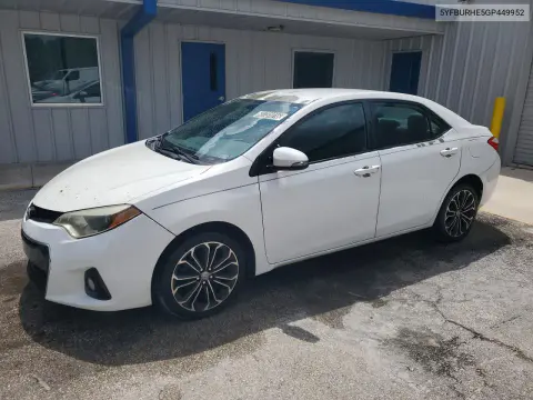 5YFBURHE5GP449952 — 2016 Toyota Corolla, Мелкие вмятины и царапины, фото до ремонта