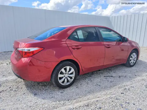 2016 Toyota Corolla Le VIN 5YFBURHE9GP488690 фото 3