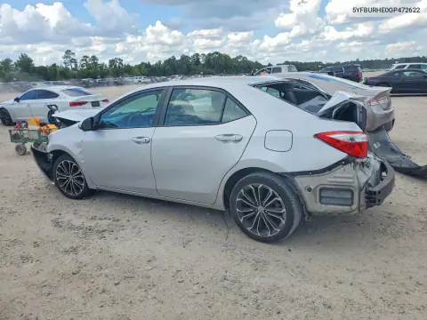 2016 Toyota Corolla L/Le/Le Plus L VIN 5YFBURHE0GP472622 фото 2