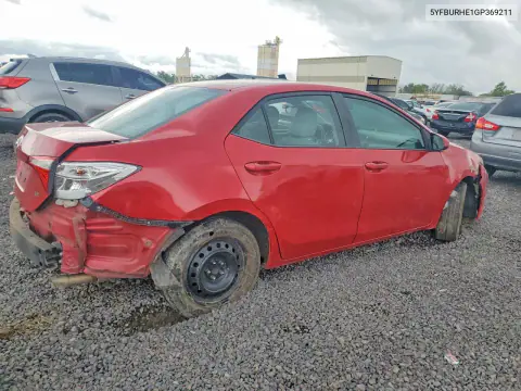 2016 Toyota Corolla Le VIN 5YFBURHE1GP369211 фото 3