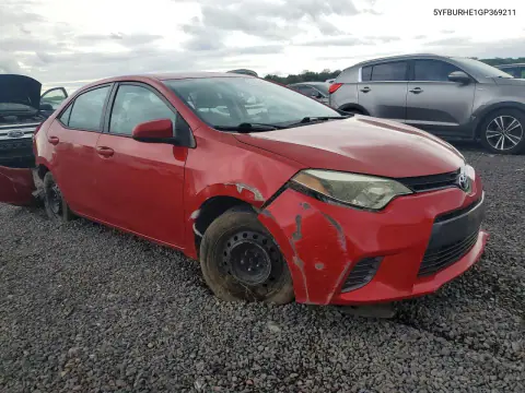 2016 Toyota Corolla Le VIN 5YFBURHE1GP369211 фото 4