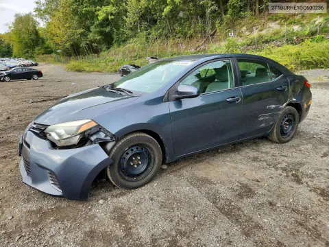 2016 Toyota Corolla Le VIN 2T1BURHE1GC600236 фото 1