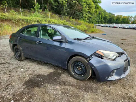 2016 Toyota Corolla Le VIN 2T1BURHE1GC600236 фото 4
