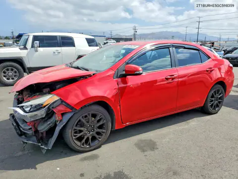 2016 Toyota Corolla S Special Edition VIN 2T1BURHE5GC598359 фото 1
