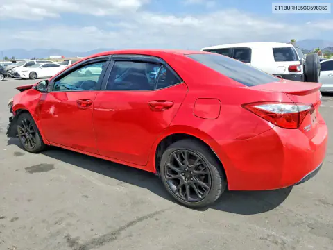 2016 Toyota Corolla S Special Edition VIN 2T1BURHE5GC598359 фото 2
