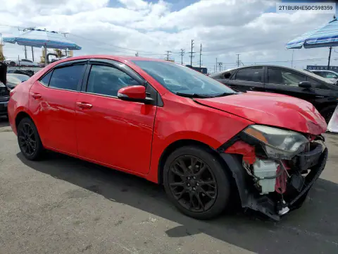 2016 Toyota Corolla S Special Edition VIN 2T1BURHE5GC598359 фото 4