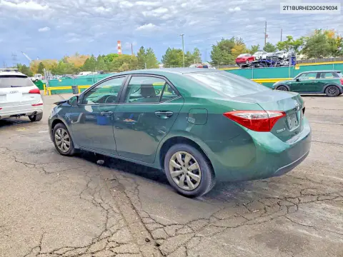 2016 Toyota Corolla Le VIN 2T1BURHE2GC629034 фото 2