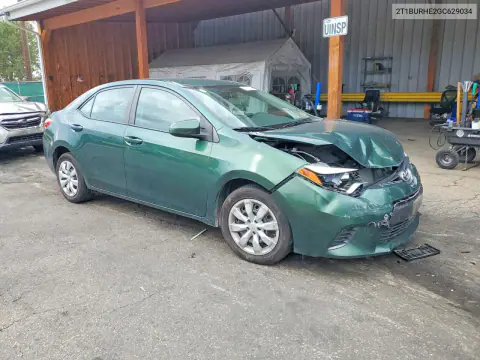 2016 Toyota Corolla Le VIN 2T1BURHE2GC629034 фото 4