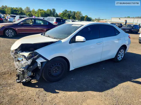 2016 Toyota Corolla Le VIN 2T1BURHE4GC735758 фото 1