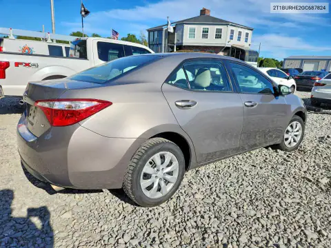 2T1BURHE2GC687824 — 2016 Toyota Corolla, фото 3 с аукциона Copart 16.10.2026, Передняя часть