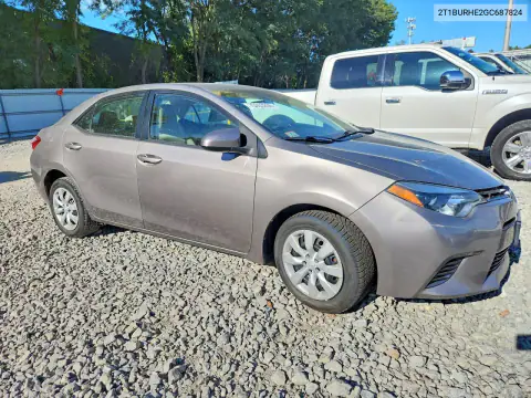 2T1BURHE2GC687824 — 2016 Toyota Corolla, фото 4 с аукциона Copart 16.10.2026, Передняя часть