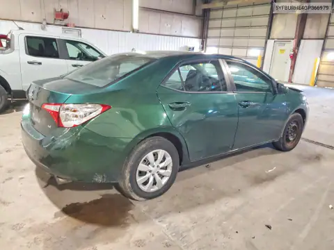 5YFBURHE4GP366979 — 2016 Toyota Corolla, фото 3 с аукциона Copart, Передняя часть