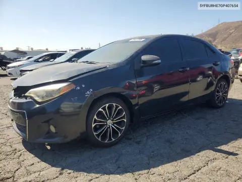 5YFBURHE7GP407654 — 2016 Toyota Corolla, Передняя часть, фото до ремонта