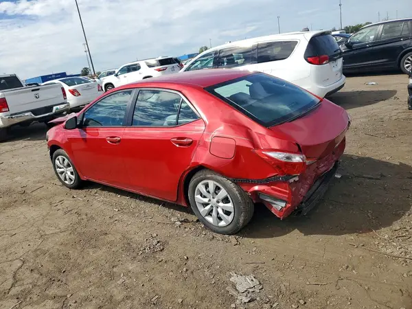 2T1BURHE1GC693436 — 2016 Toyota Corolla, фото 2 с аукциона Copart, Задняя часть