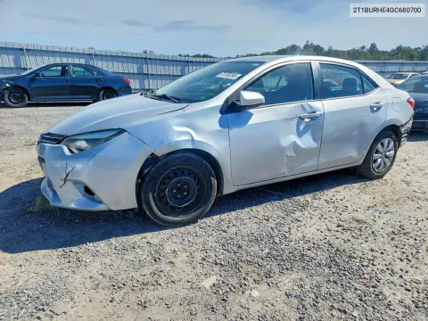 2T1BURHE4GC680700 — 2016 Toyota Corolla, Задняя часть, фото до ремонта