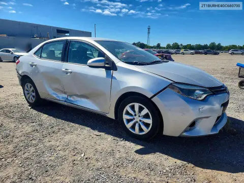 2016 Toyota Corolla Le VIN 2T1BURHE4GC680700 фото 4