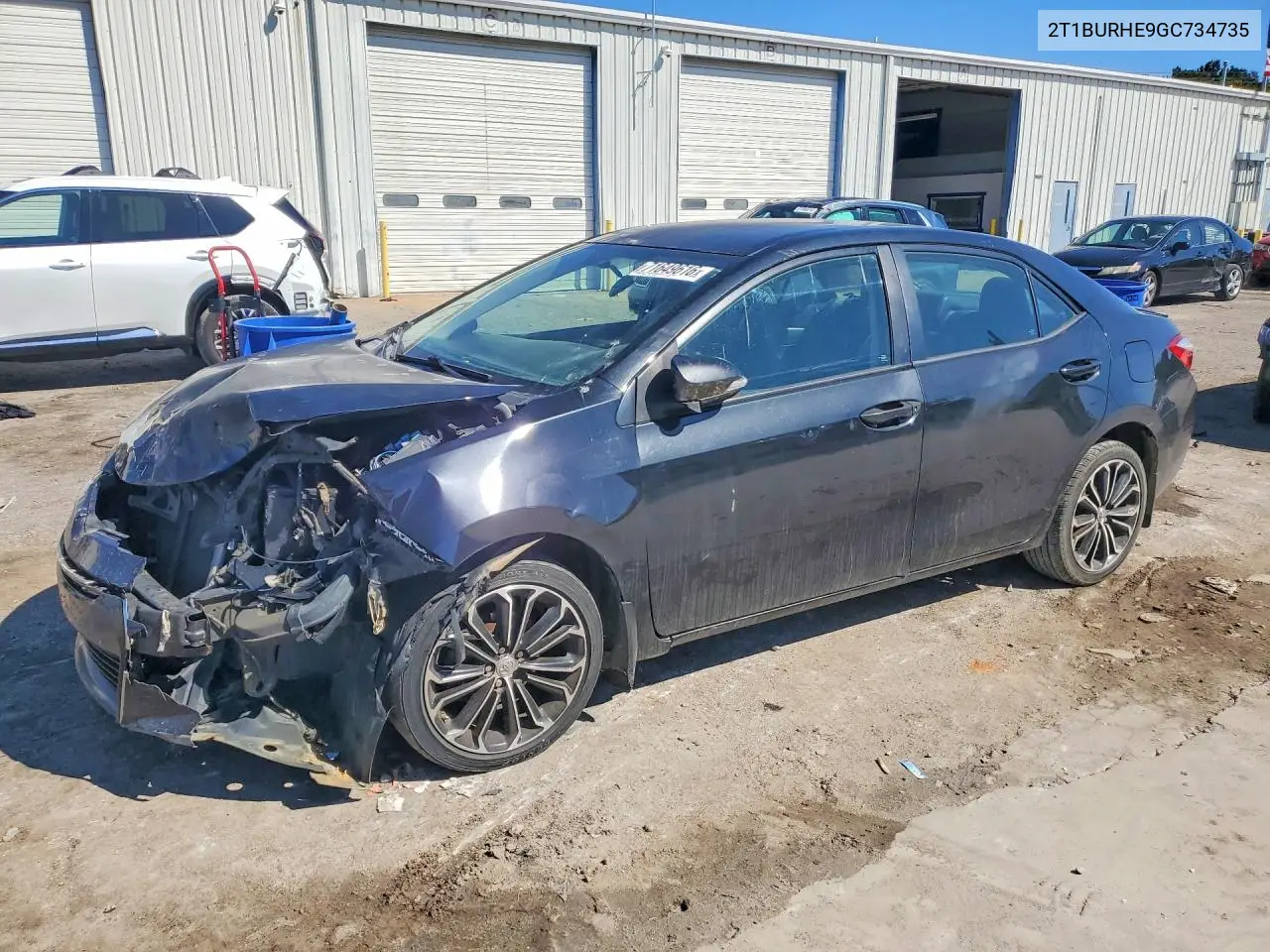 2016 Toyota Corolla S Plus VIN 2T1BURHE9GC734735 фото 1
