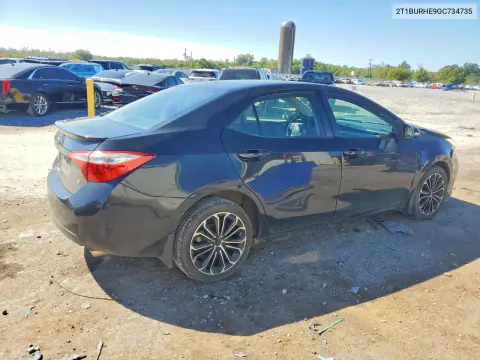 2016 Toyota Corolla S Plus VIN 2T1BURHE9GC734735 фото 3