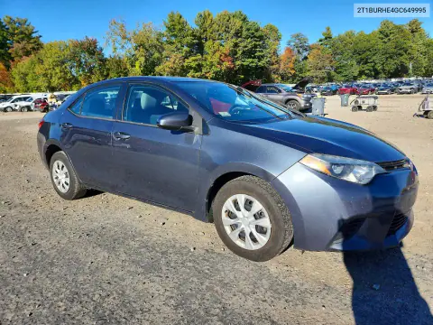 2016 Toyota Corolla L VIN 2T1BURHE4GC649995 фото 4