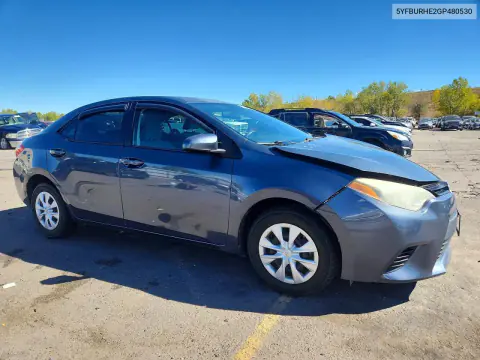 2016 Toyota Corolla L VIN 5YFBURHE2GP480530 фото 4