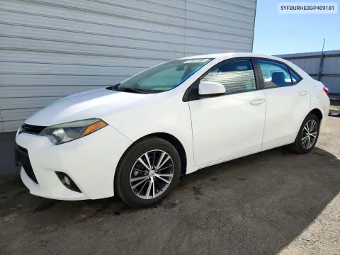 5YFBURHE0GP409181 — 2016 Toyota Corolla, Сторона, фото до ремонта