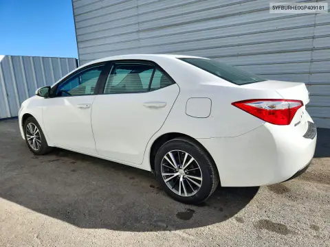 2016 Toyota Corolla Le Plus VIN 5YFBURHE0GP409181 фото 2