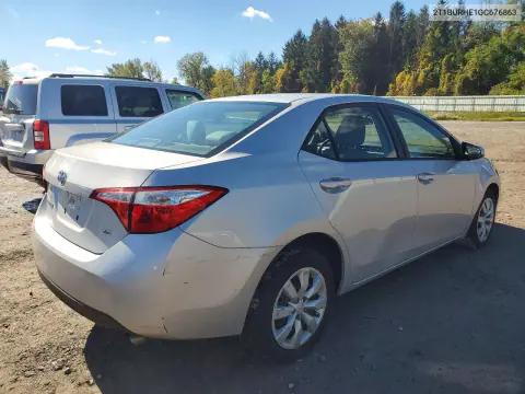 2016 Toyota Corolla Le VIN 2T1BURHE1GC676863 фото 3