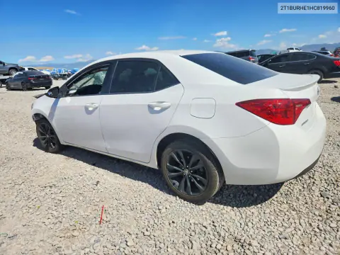 2017 Toyota Corolla Se VIN 2T1BURHE1HC819960 фото 2