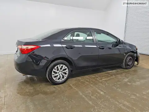 2T1BURHE4HC860647 — 2017 Toyota Corolla, фото 3 с аукциона Copart 15.10.2026, Передняя часть