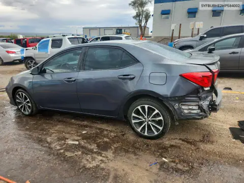 2017 Toyota Corolla Se VIN 5YFBURHE2HP584002 фото 2