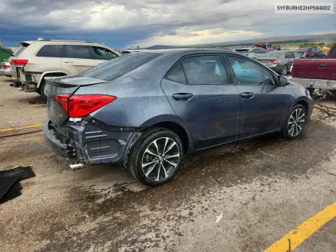 2017 Toyota Corolla Se VIN 5YFBURHE2HP584002 фото 3