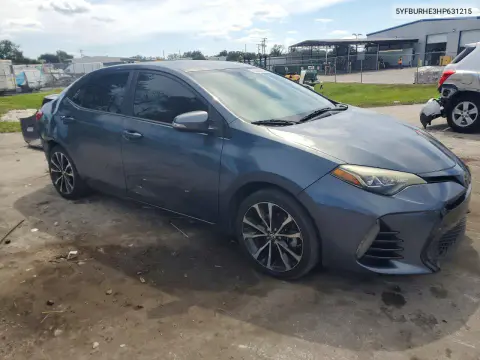 2017 Toyota Corolla Se VIN 5YFBURHE3HP631215 фото 4