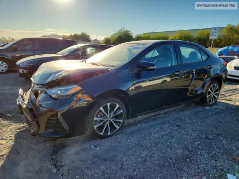 5YFBURHE8HP601790 — 2017 Toyota Corolla, Передняя часть, фото до ремонта