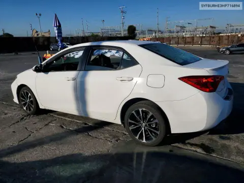 2017 Toyota Corolla Se VIN 5YFBURHE3HP716894 фото 2