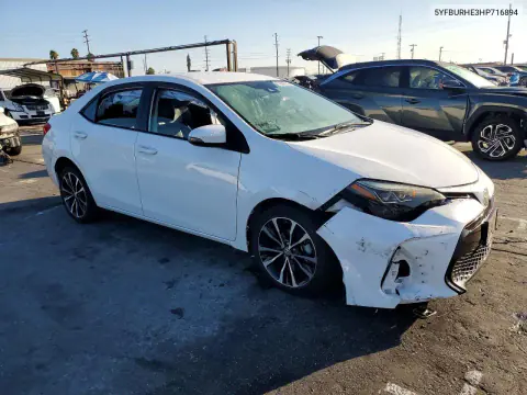 2017 Toyota Corolla Se VIN 5YFBURHE3HP716894 фото 4