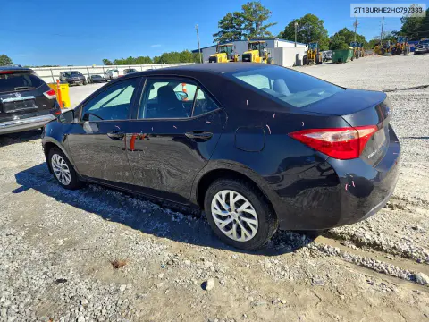 2017 Toyota Corolla Le VIN 2T1BURHE2HC792333 фото 2