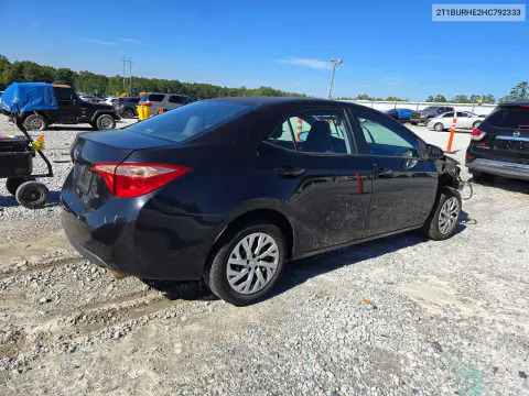 2017 Toyota Corolla Le VIN 2T1BURHE2HC792333 фото 3