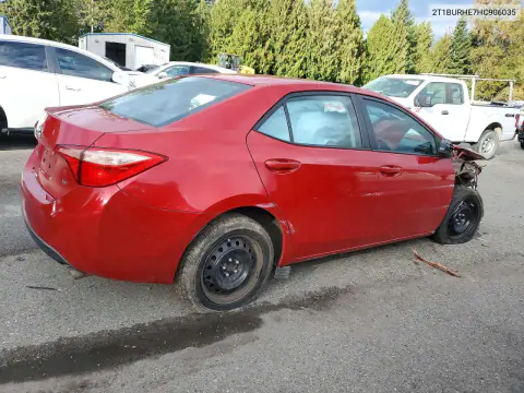 2017 Toyota Corolla Le VIN 2T1BURHE7HC906035 фото 3
