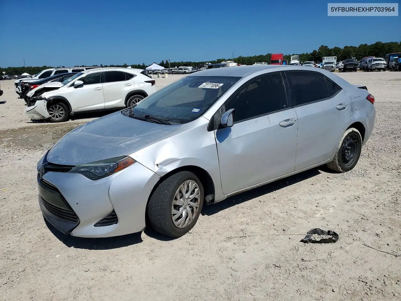 2017 Toyota Corolla Le VIN 5YFBURHEXHP703964 фото 1