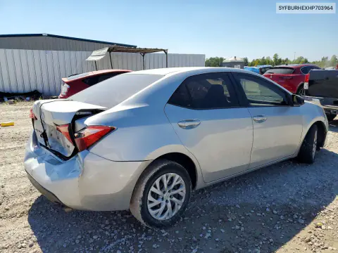 2017 Toyota Corolla Le VIN 5YFBURHEXHP703964 фото 3