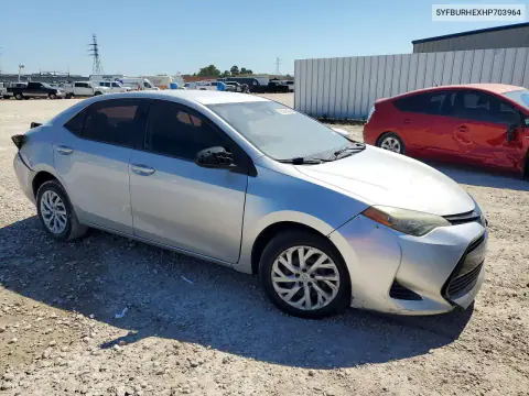 2017 Toyota Corolla Le VIN 5YFBURHEXHP703964 фото 4