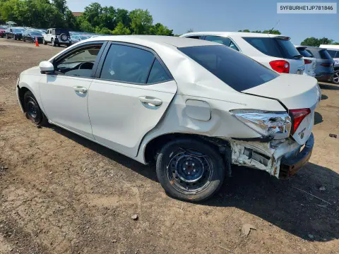 2018 Toyota Corolla Le VIN 5YFBURHE1JP781846 фото 2