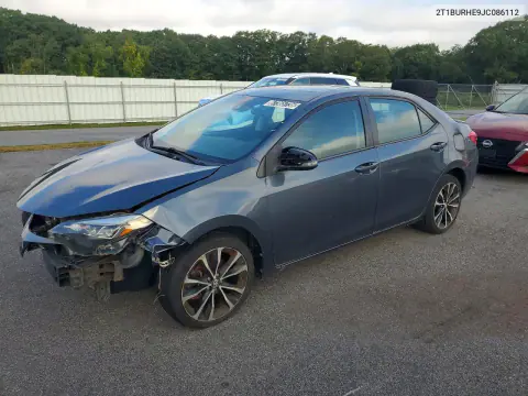 2018 Toyota Corolla Se VIN 2T1BURHE9JC086112 фото 1